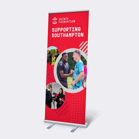 Budget Roller Banner Print Example