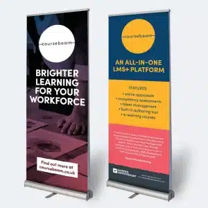 double sided economy roller banner